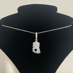 Luxury Sterling Silver 925 CZ Zirconia Necklace